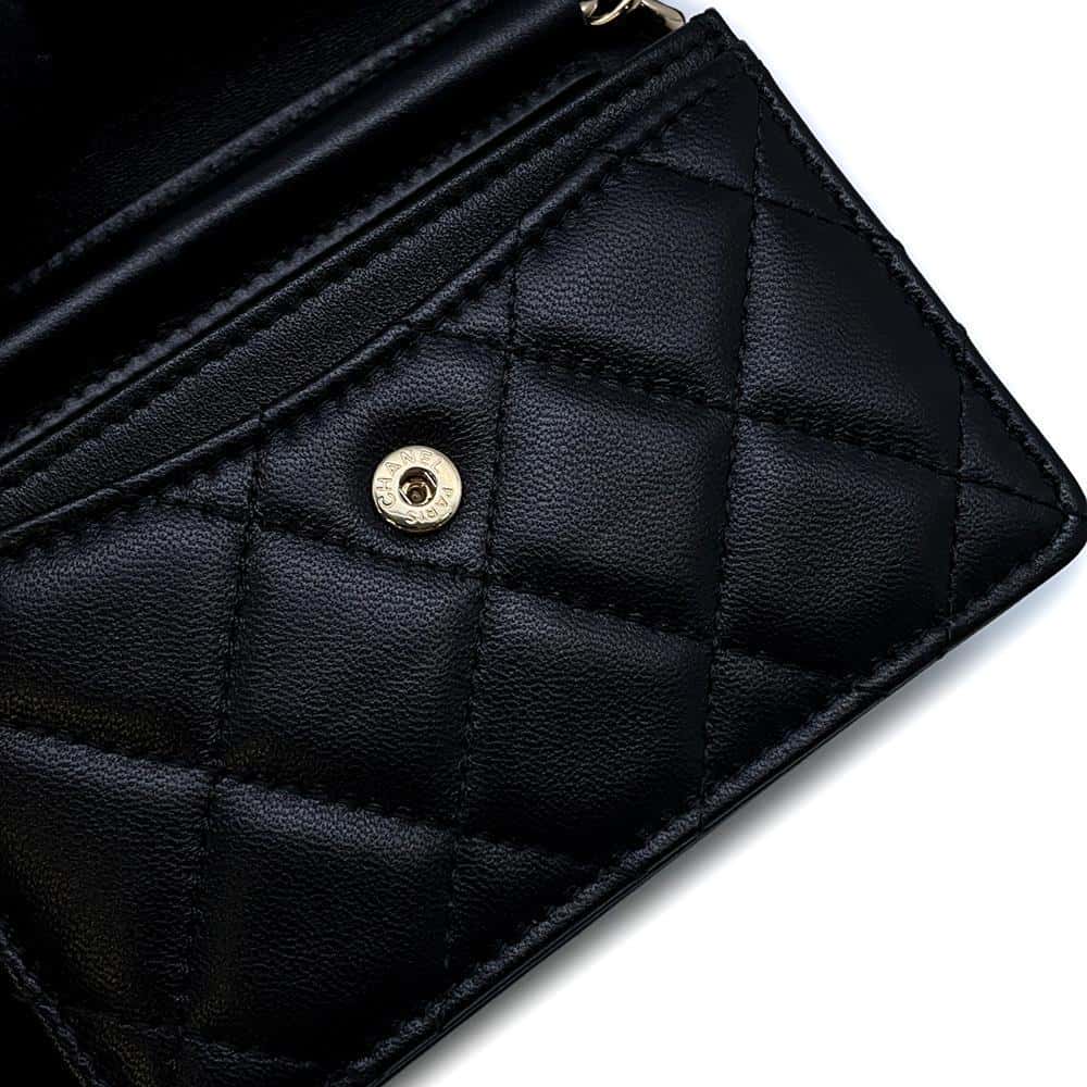 CHANEL Chain wallet BlackAP2163 Lambskin