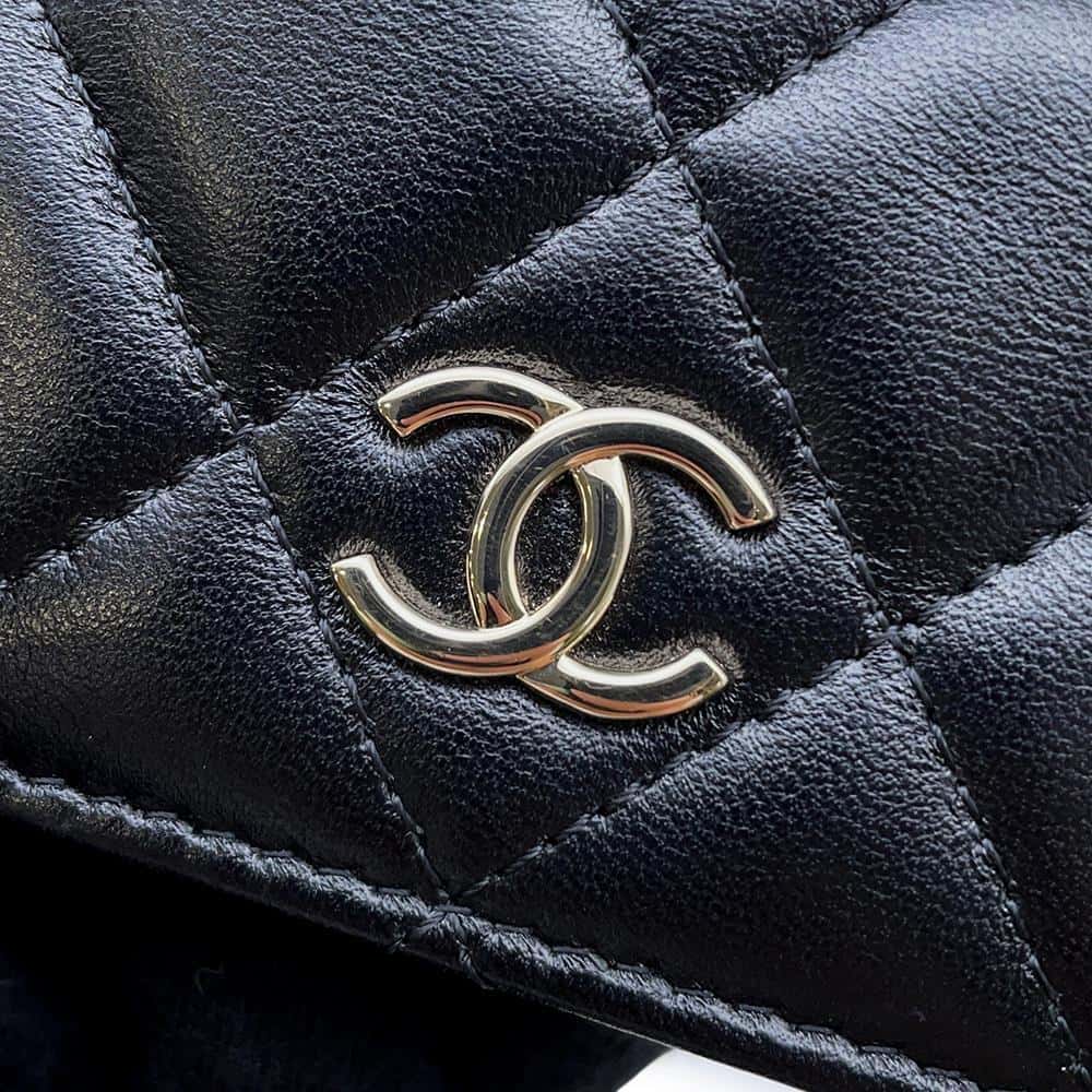 CHANEL Chain wallet BlackAP2163 Lambskin