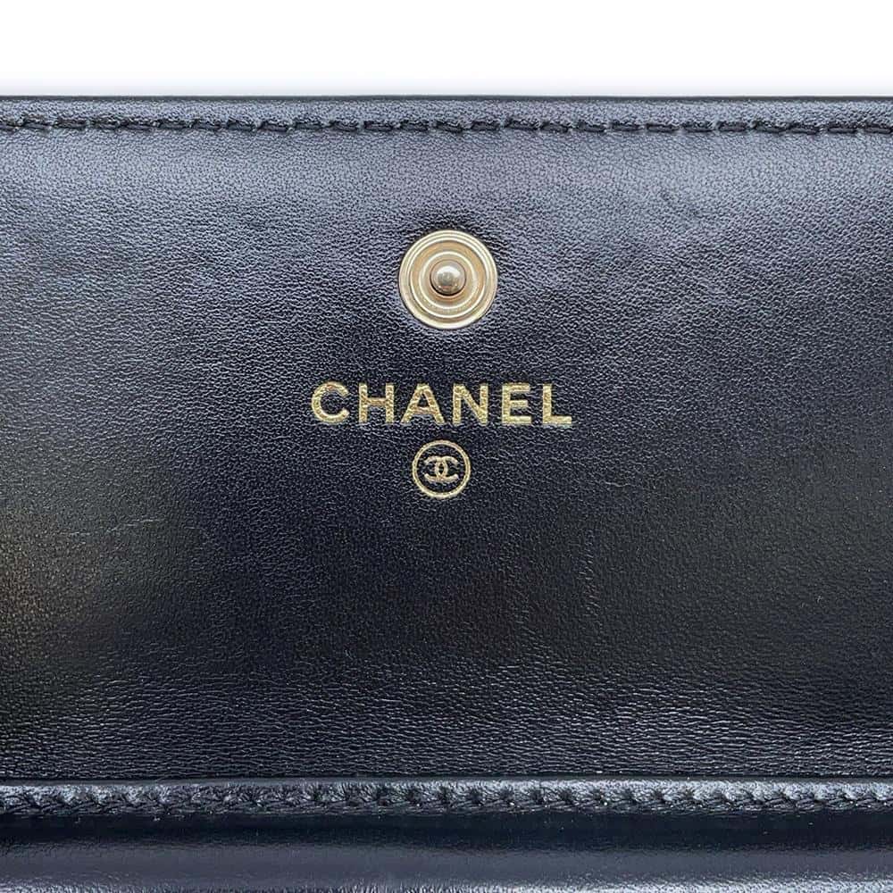 CHANEL Chain wallet BlackAP2163 Lambskin