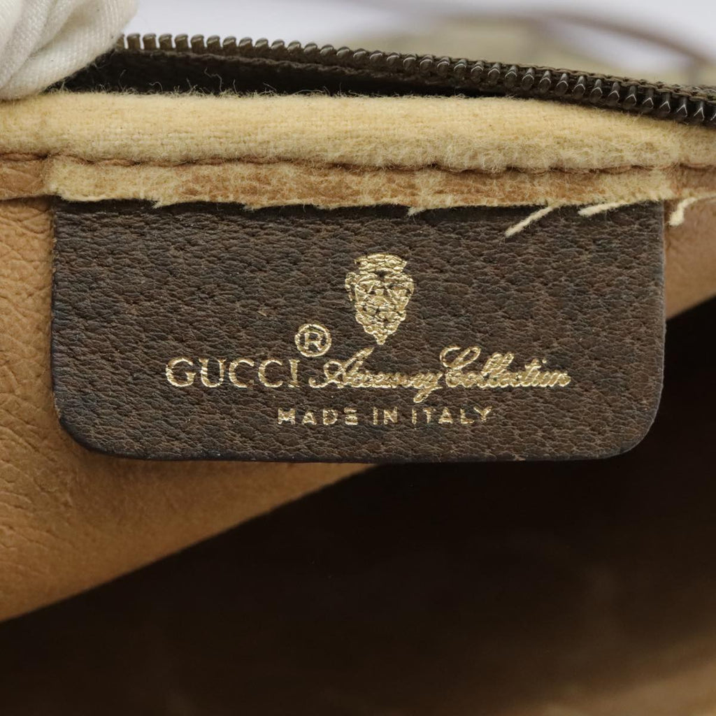 GUCCI GG Supreme Shoulder Bag PVC Beige Gold 97 02 068 100038