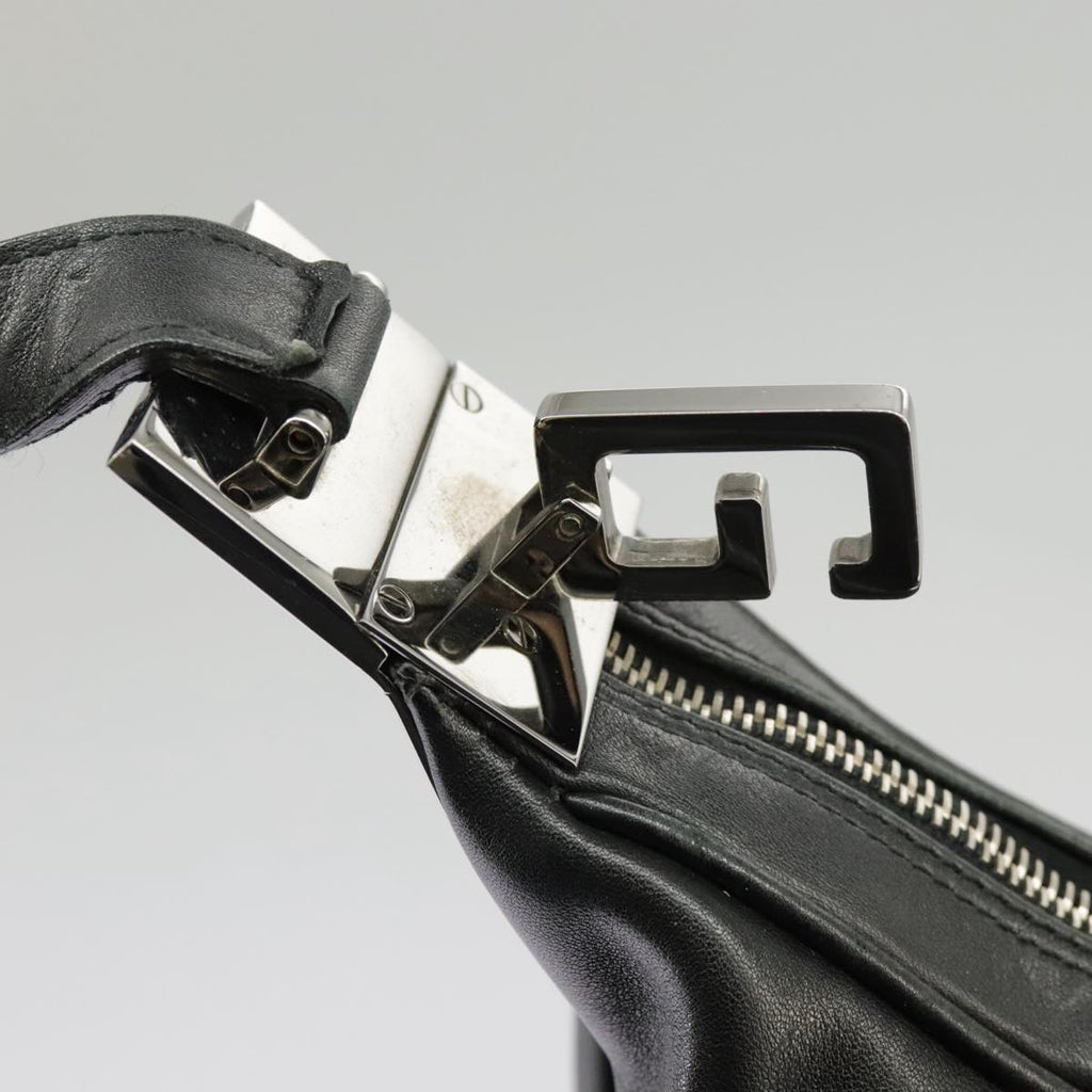 GUCCI Shoulder Bag Leather Black Silver 001 3341 3444 100048