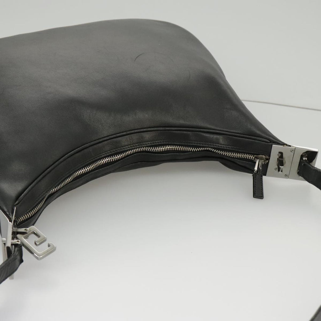 GUCCI Shoulder Bag Leather Black Silver 001 3341 3444 100048