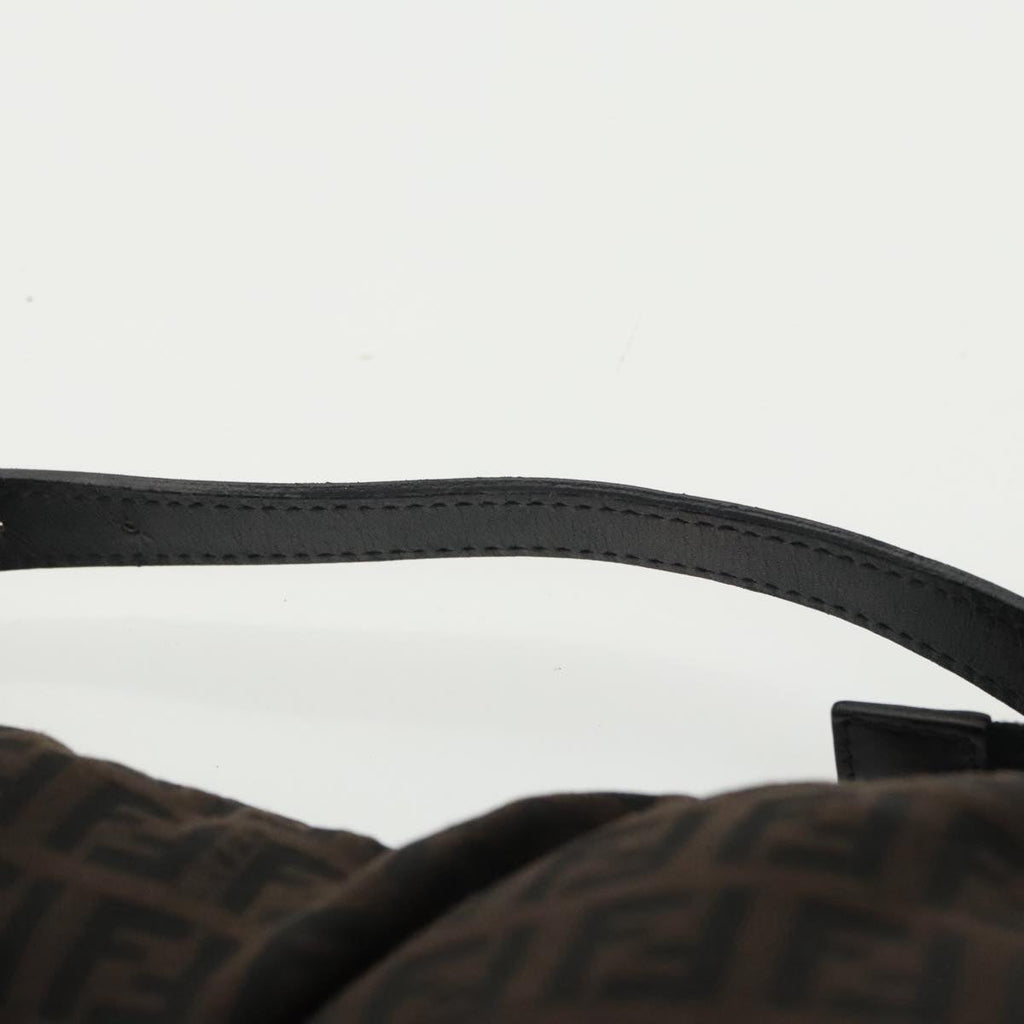 FENDI Zucchino Canvas Hand Bag Black 100056