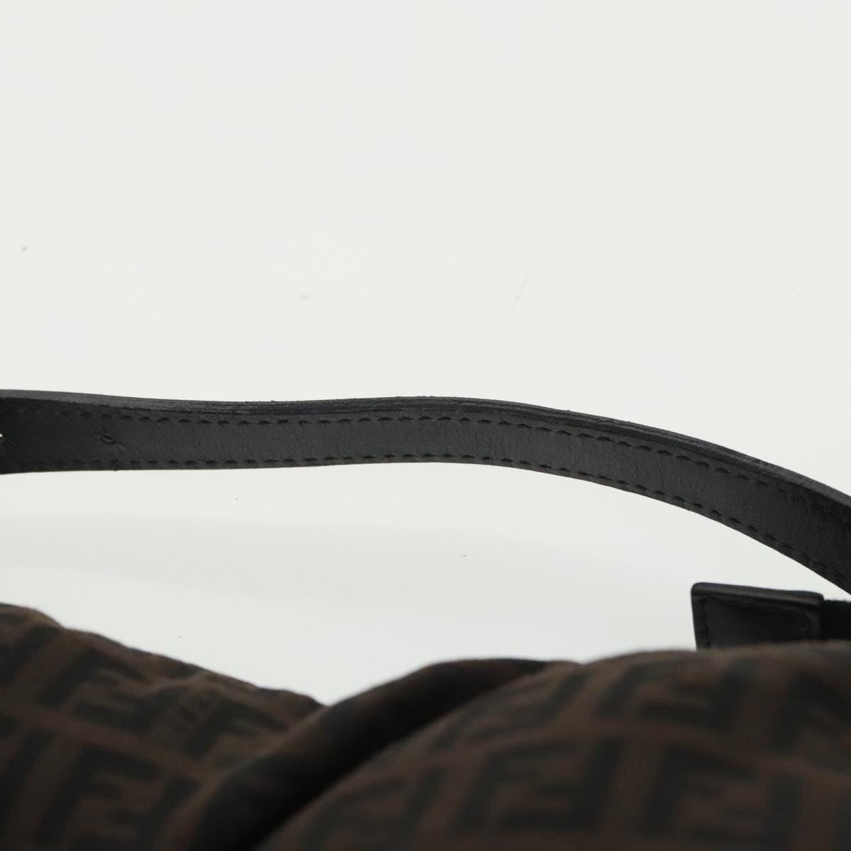 FENDI Zucchino Canvas Hand Bag Black 100056