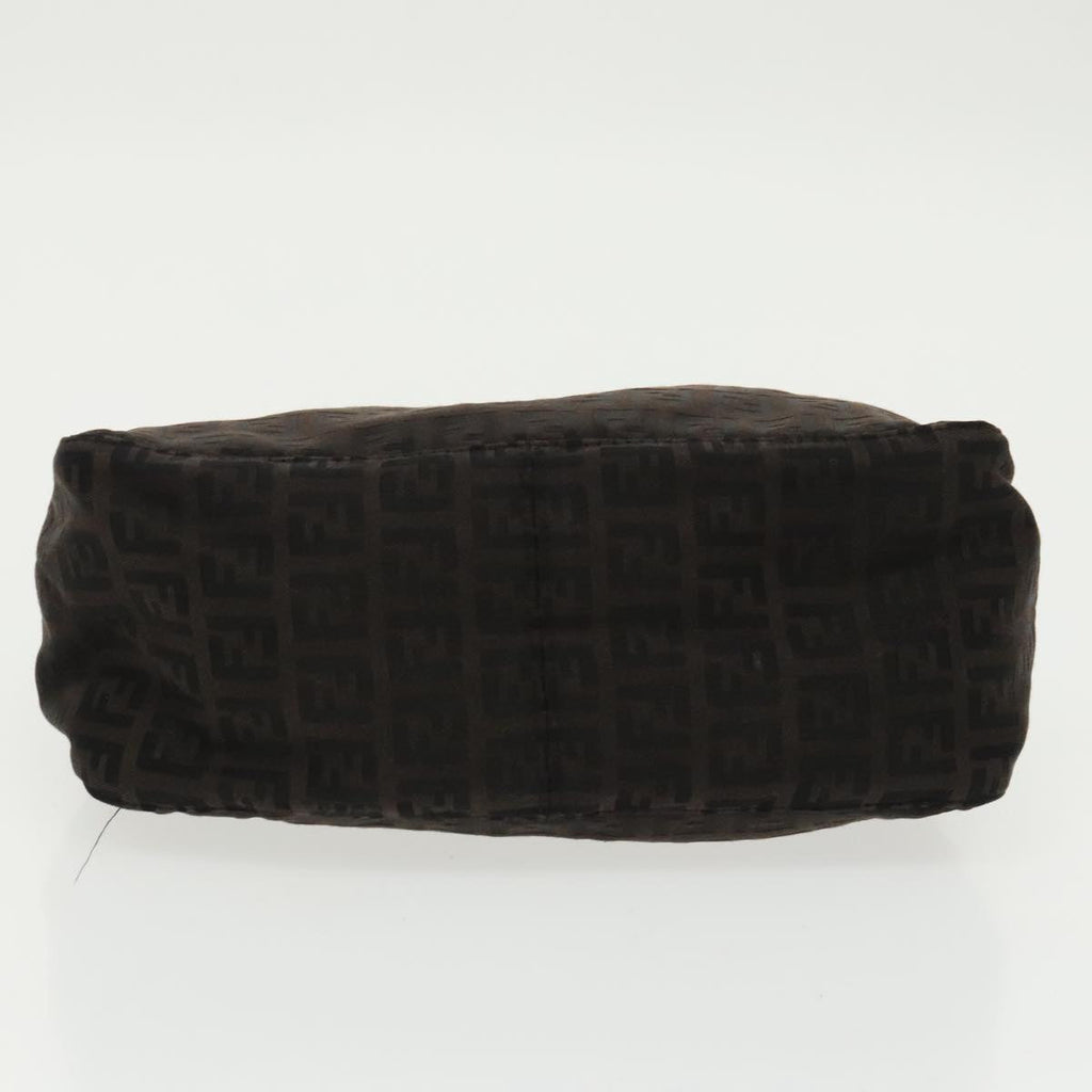 FENDI Zucchino Canvas Hand Bag Black 100056