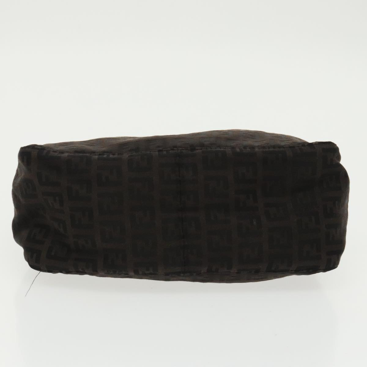 FENDI Zucchino Canvas Hand Bag Black 100056