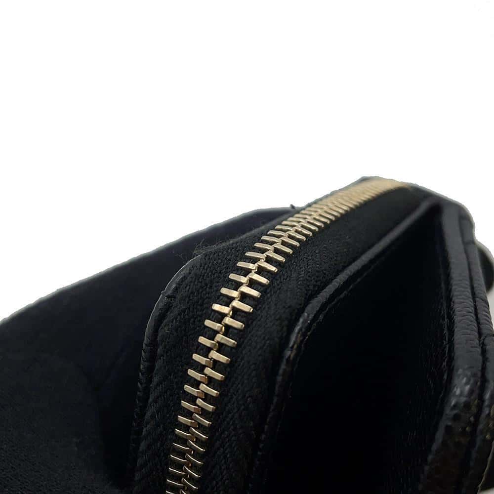 CHANEL Matelasse Bi-fold Coin Purse BlackAP1958 Caviar Leather