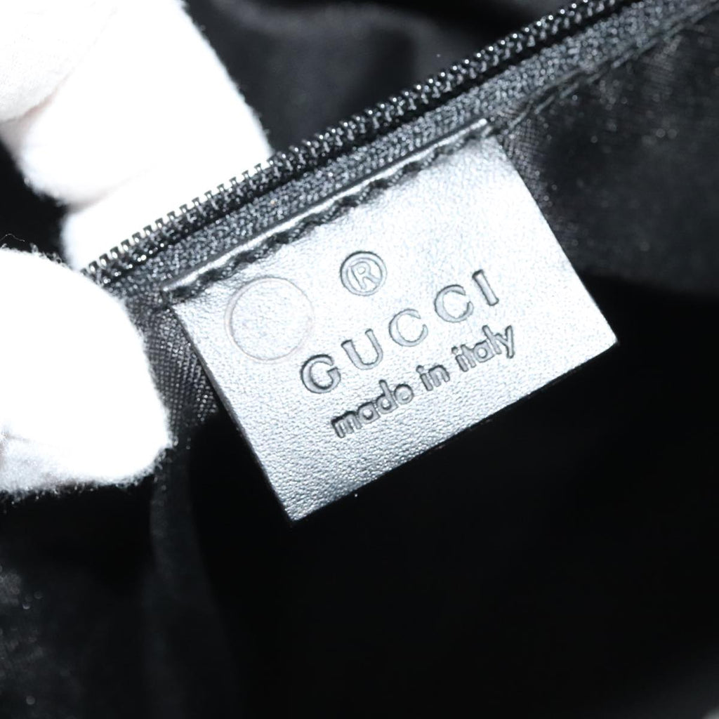 GUCCI Square GG Canvas Tote Bag Outlet Black Silver 91384 100086