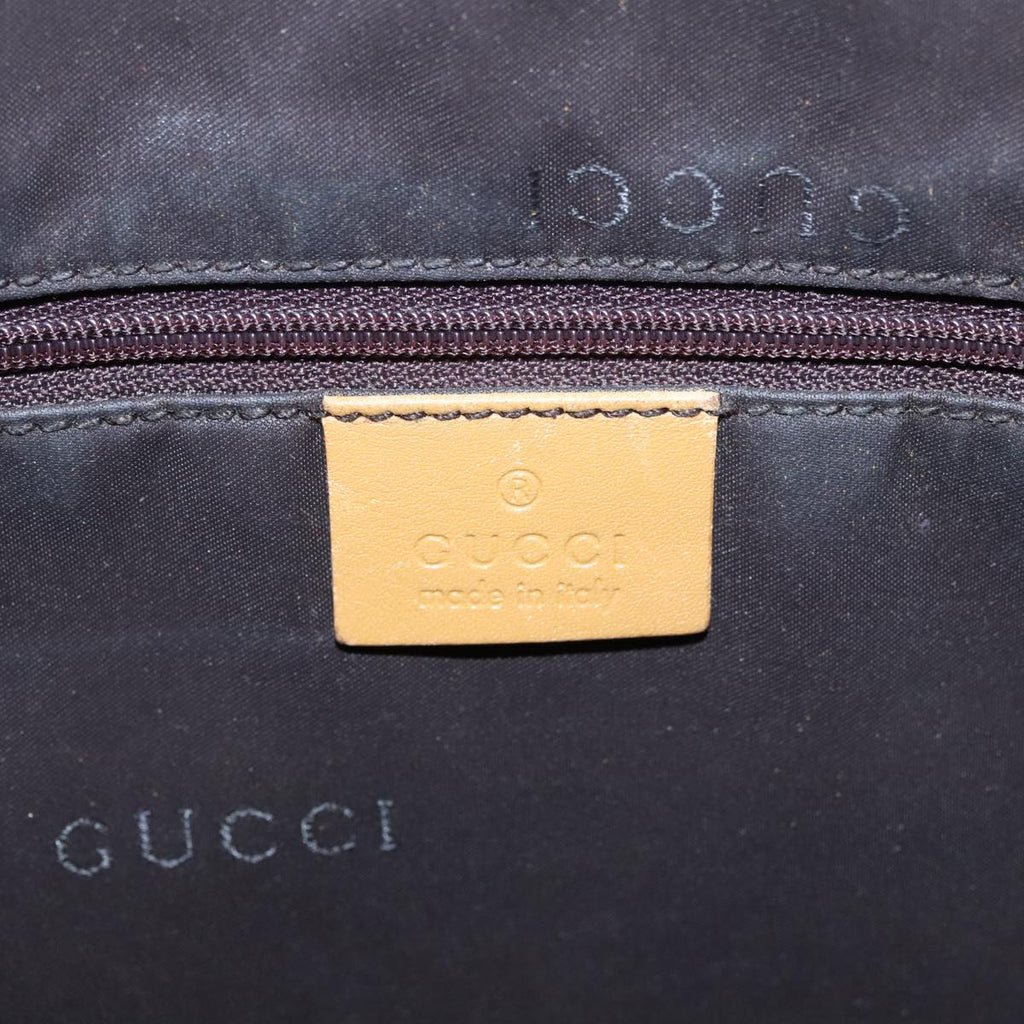 GUCCI GG Canvas Sherry Line Shoulder Bag Beige Gold Brown 001 4095 100097