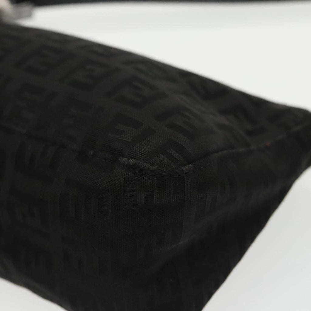 FENDI Zucchino Canvas Accessory Pouch Black 100099