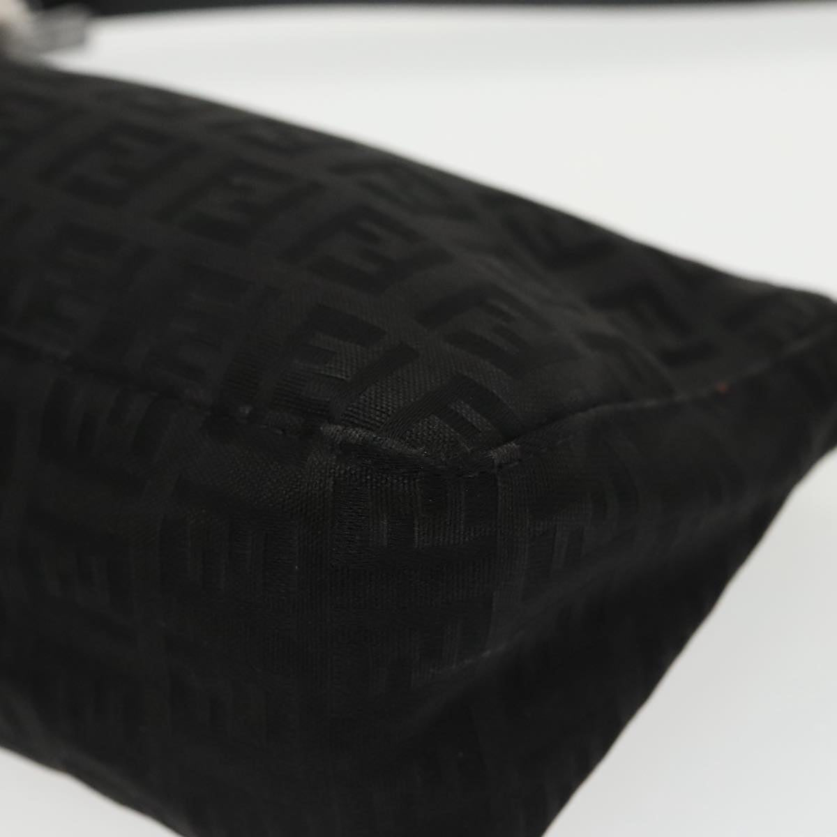 FENDI Zucchino Canvas Accessory Pouch Black 100099