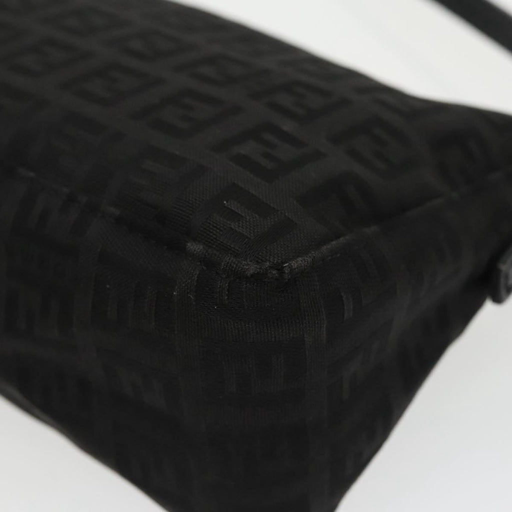 FENDI Zucchino Canvas Accessory Pouch Black 100099