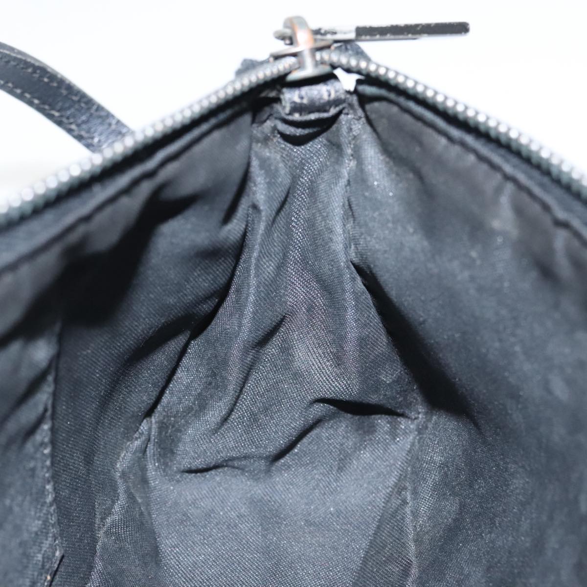 FENDI Zucchino Canvas Accessory Pouch Black 100099