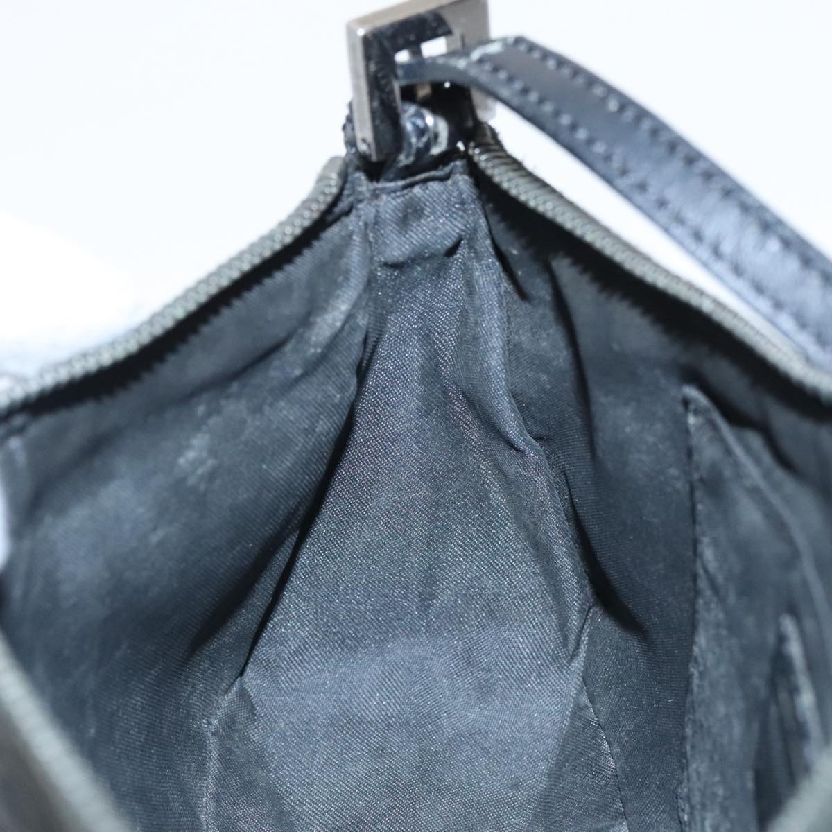 FENDI Zucchino Canvas Accessory Pouch Black 100099