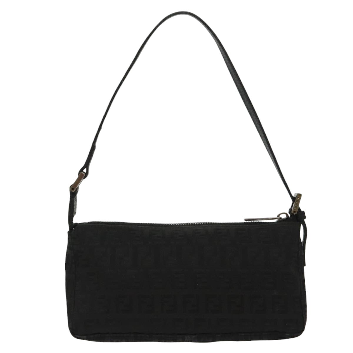 FENDI Zucchino Canvas Accessory Pouch Black 100099