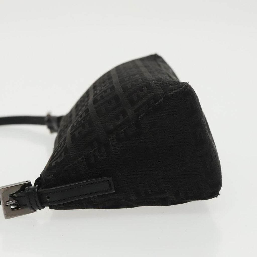 FENDI Zucchino Canvas Accessory Pouch Black 100099