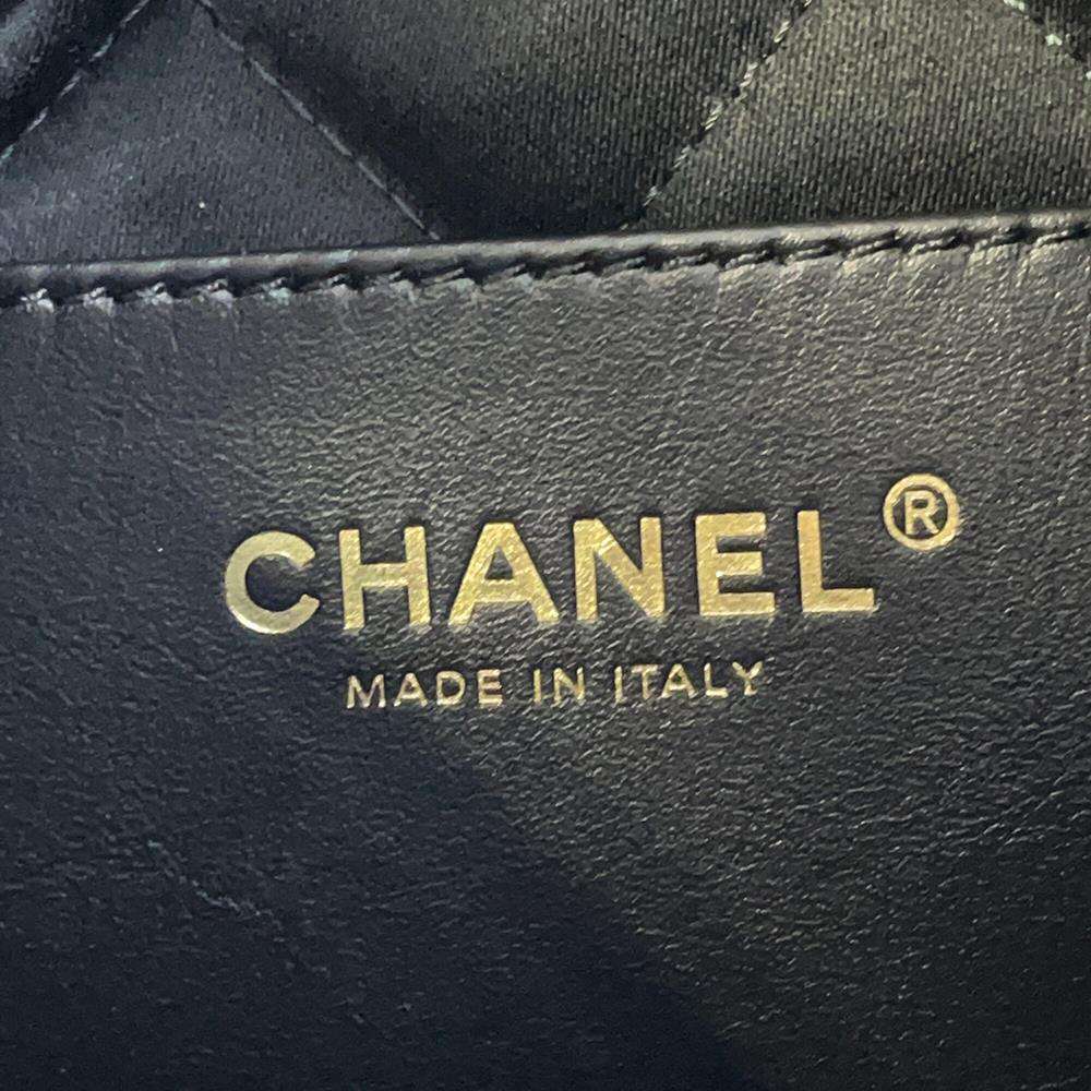 CHANEL CHANEL22 BlackAS3980 Shiny Calf Leather Size Mini