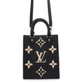 LOUIS VUITTON Petit Sac Plat NoirM81416 Monogram Empreinte Leather