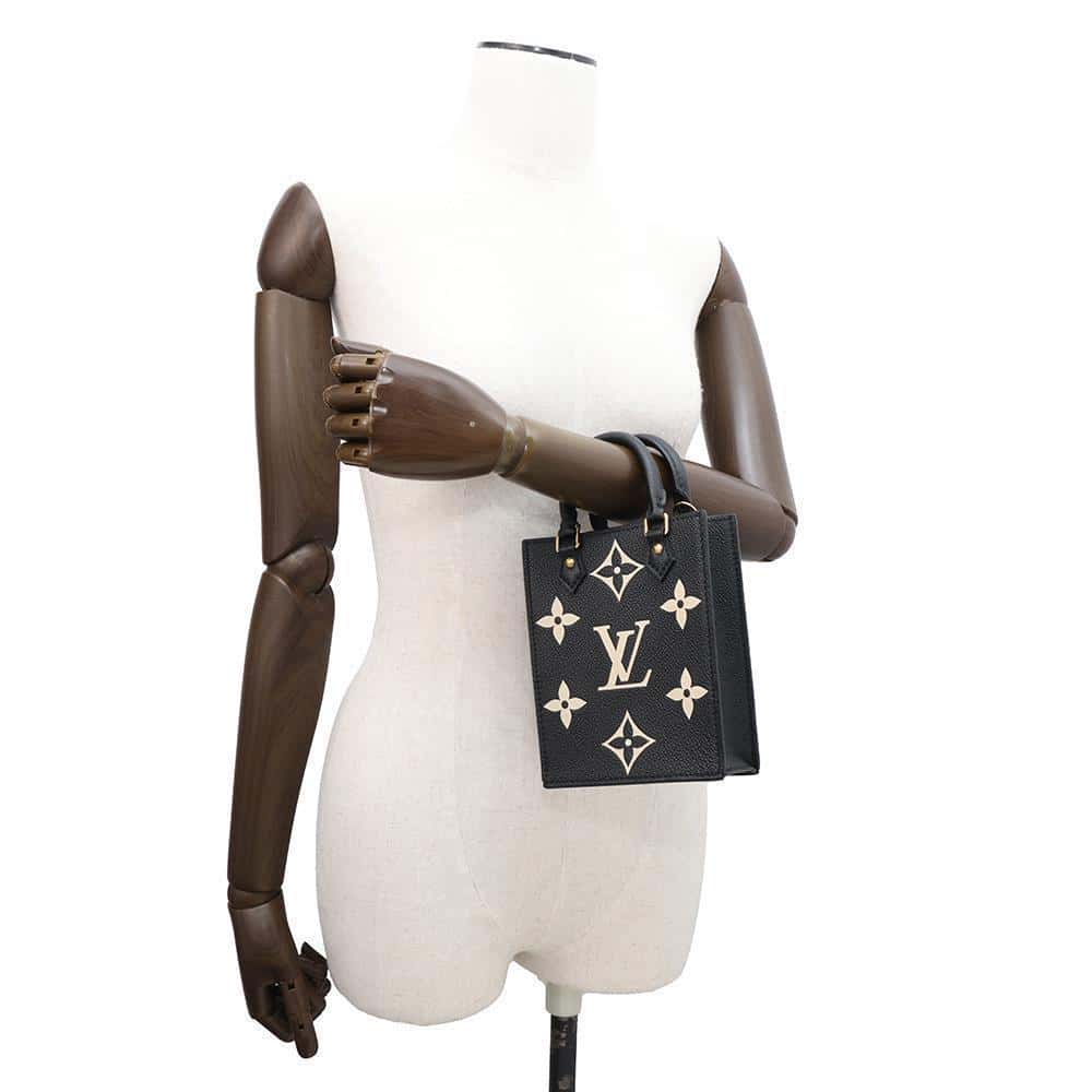 LOUIS VUITTON Petit Sac Plat NoirM81416 Monogram Empreinte Leather