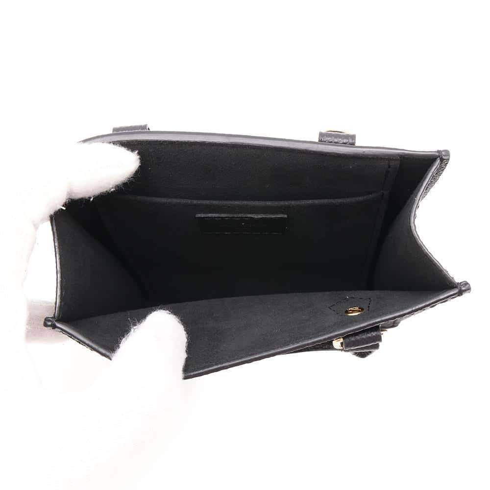 LOUIS VUITTON Petit Sac Plat NoirM81416 Monogram Empreinte Leather