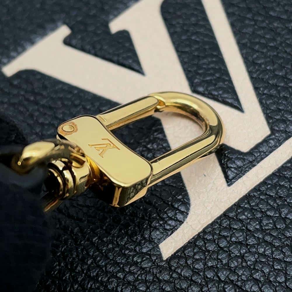 LOUIS VUITTON Petit Sac Plat NoirM81416 Monogram Empreinte Leather
