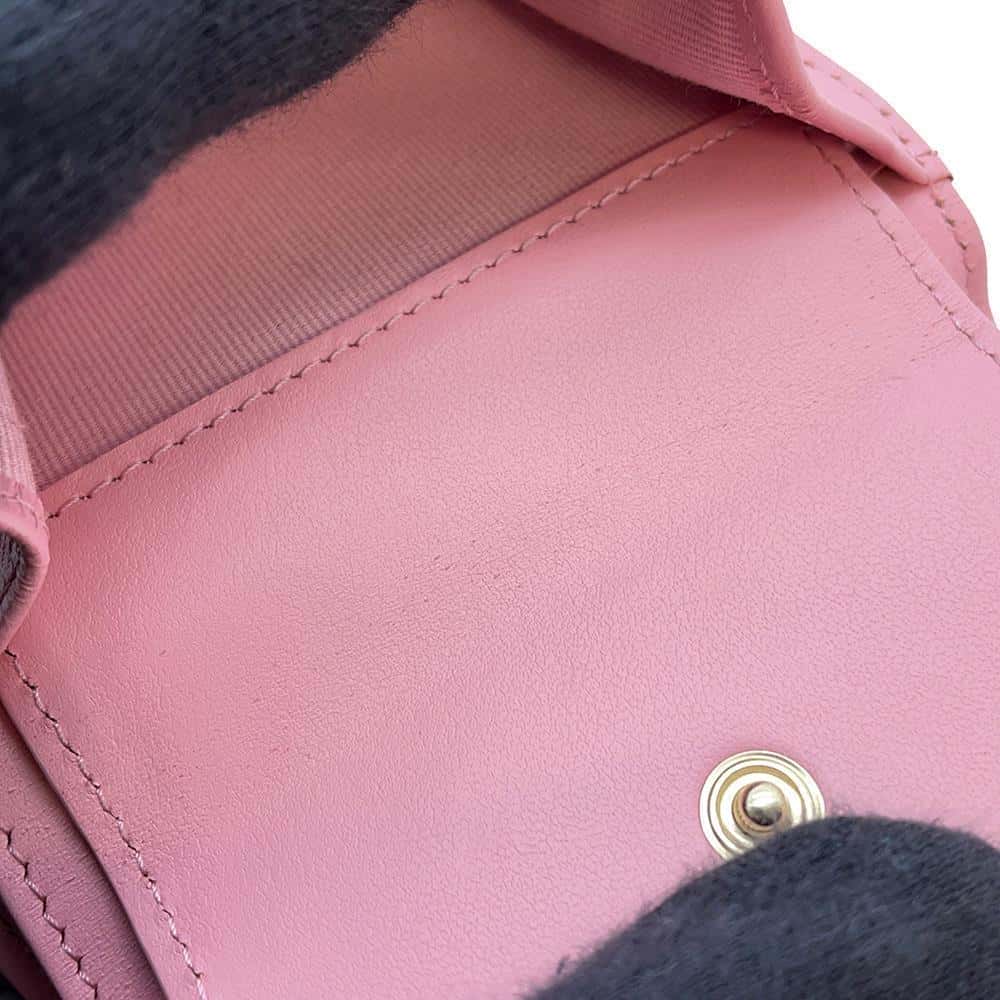 CHANEL Matelasse Bifold Wallet Wallet PinkAP3055 Caviar Leather