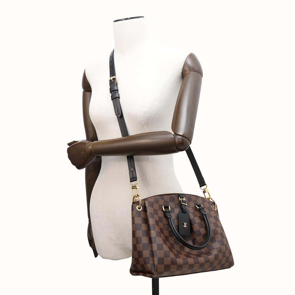 LOUIS VUITTON Odeon Tote Noir N45282 Damier Size PM
