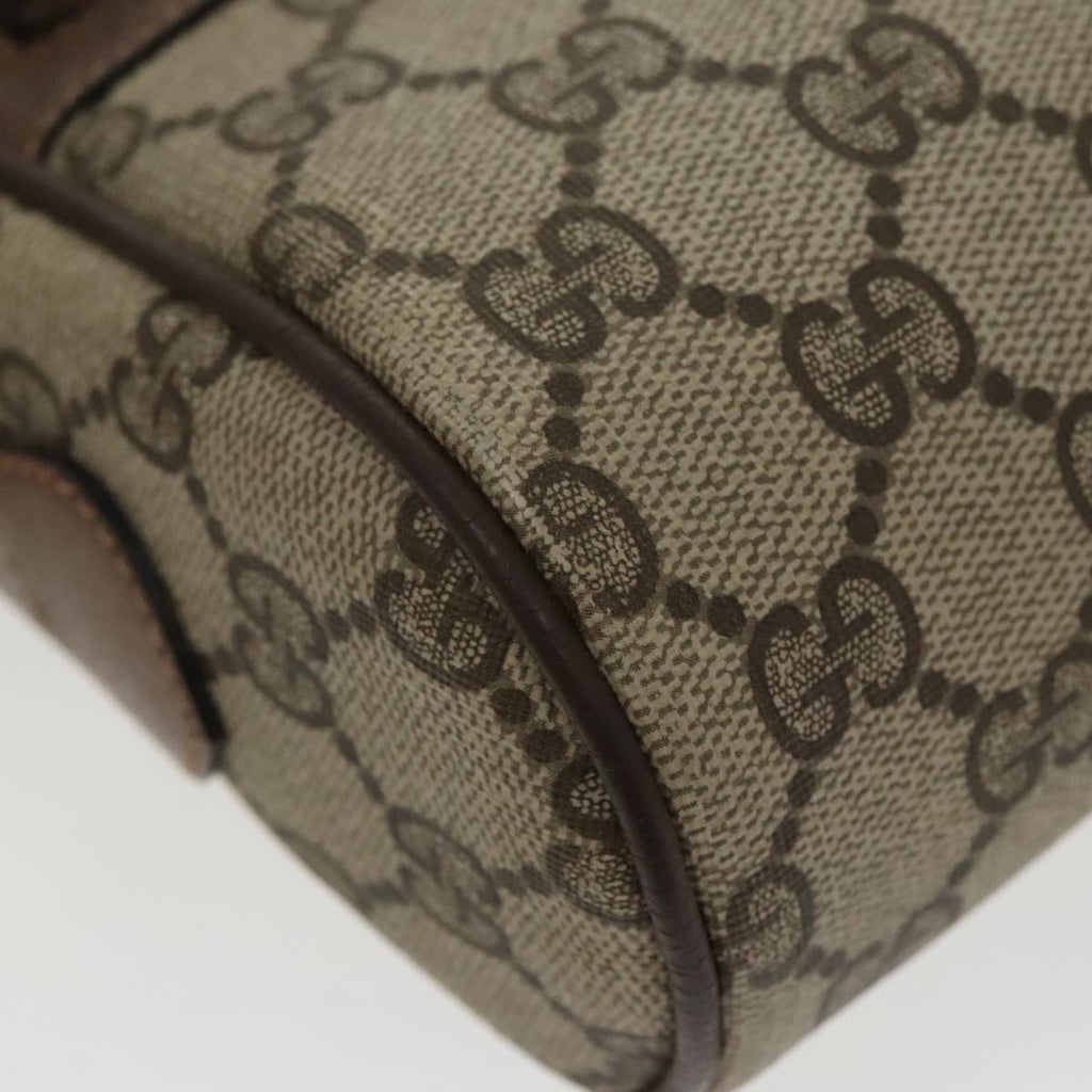 GUCCI GG Supreme Web Sherry Line Shoulder Bag PVC Beige 32 02 004 100146
