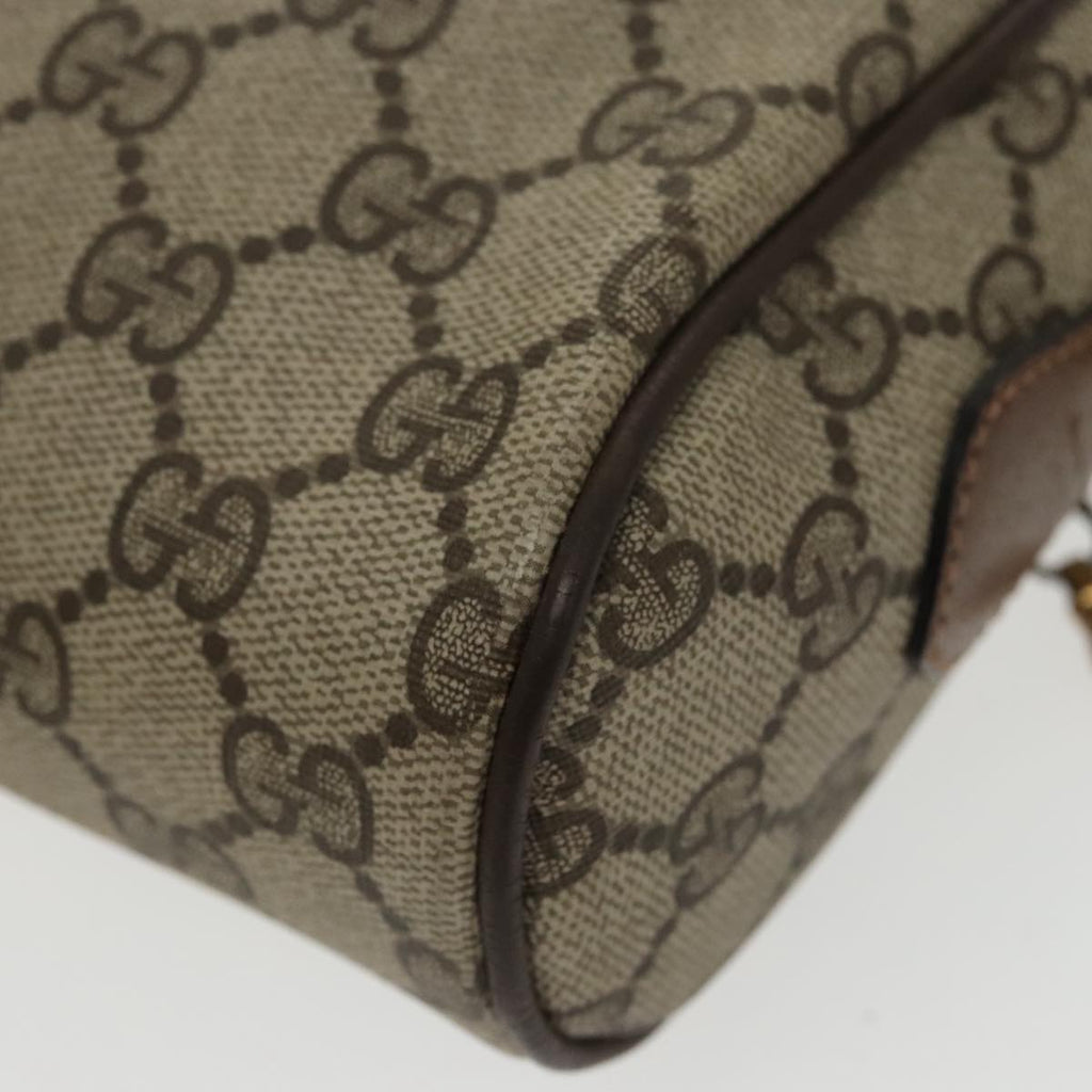 GUCCI GG Supreme Web Sherry Line Shoulder Bag PVC Beige 32 02 004 100146