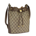 GUCCI GG Supreme Web Sherry Line Shoulder Bag PVC Beige 164 02 034 100148