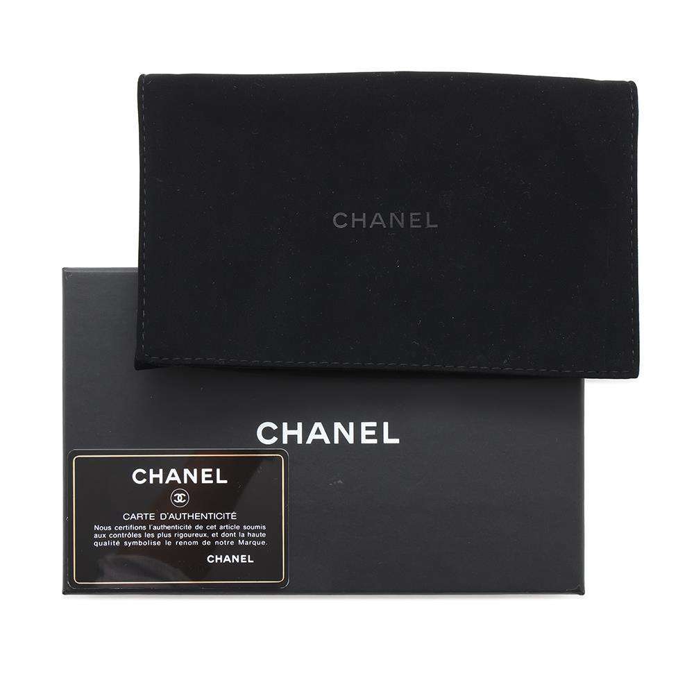 CHANEL Matelasse Medium Wallet Tri-fold NavyAP0232 Caviar Leather