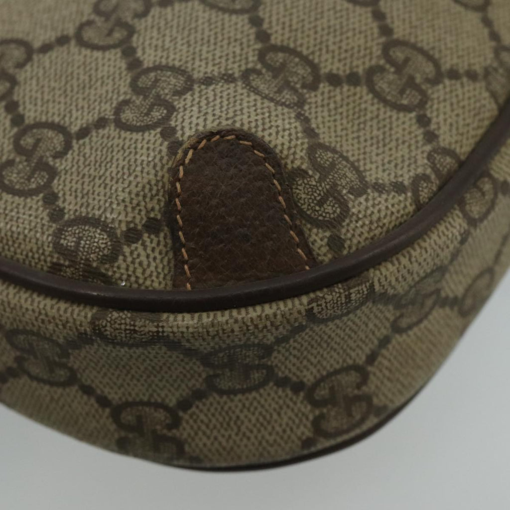 GUCCI GG Supreme Web Sherry Line Shoulder Bag PVC Beige 89 02 066 100175