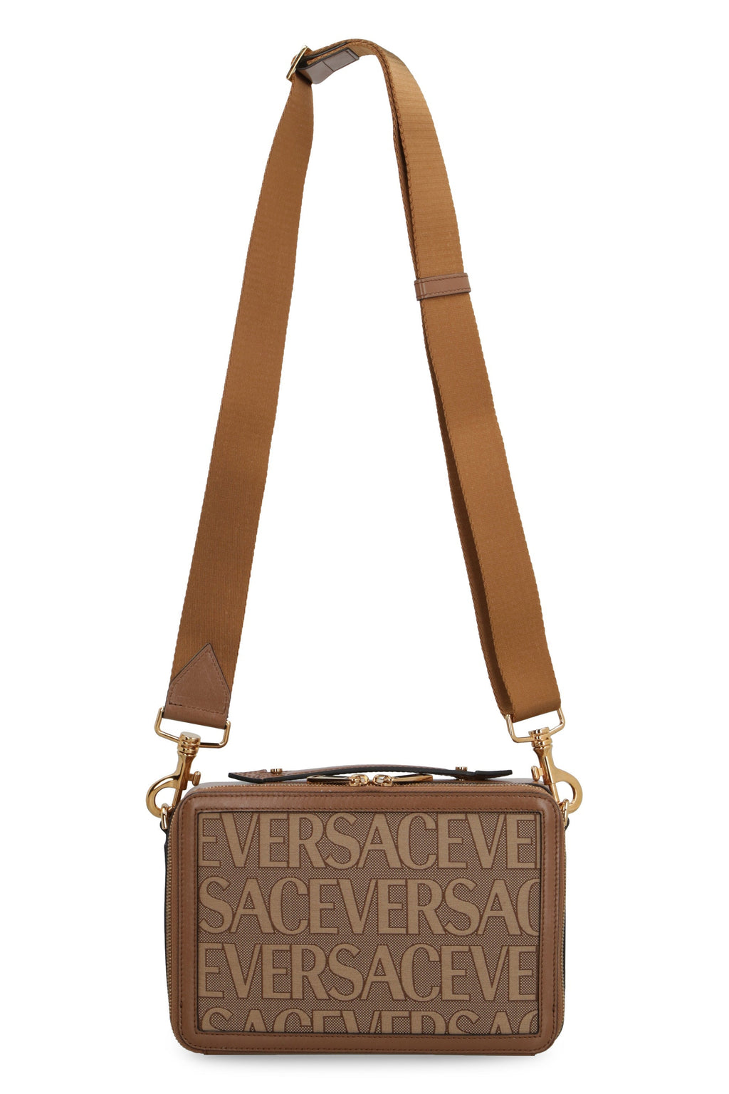 VERSACE ALLOVER MESSENGER BAG