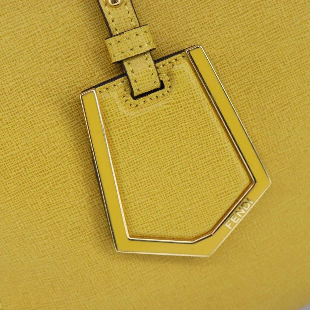 FENDI To joule Hand Bag Leather 2way Yellow Gold 100188
