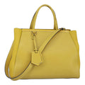 FENDI To joule Hand Bag Leather 2way Yellow Gold 100188
