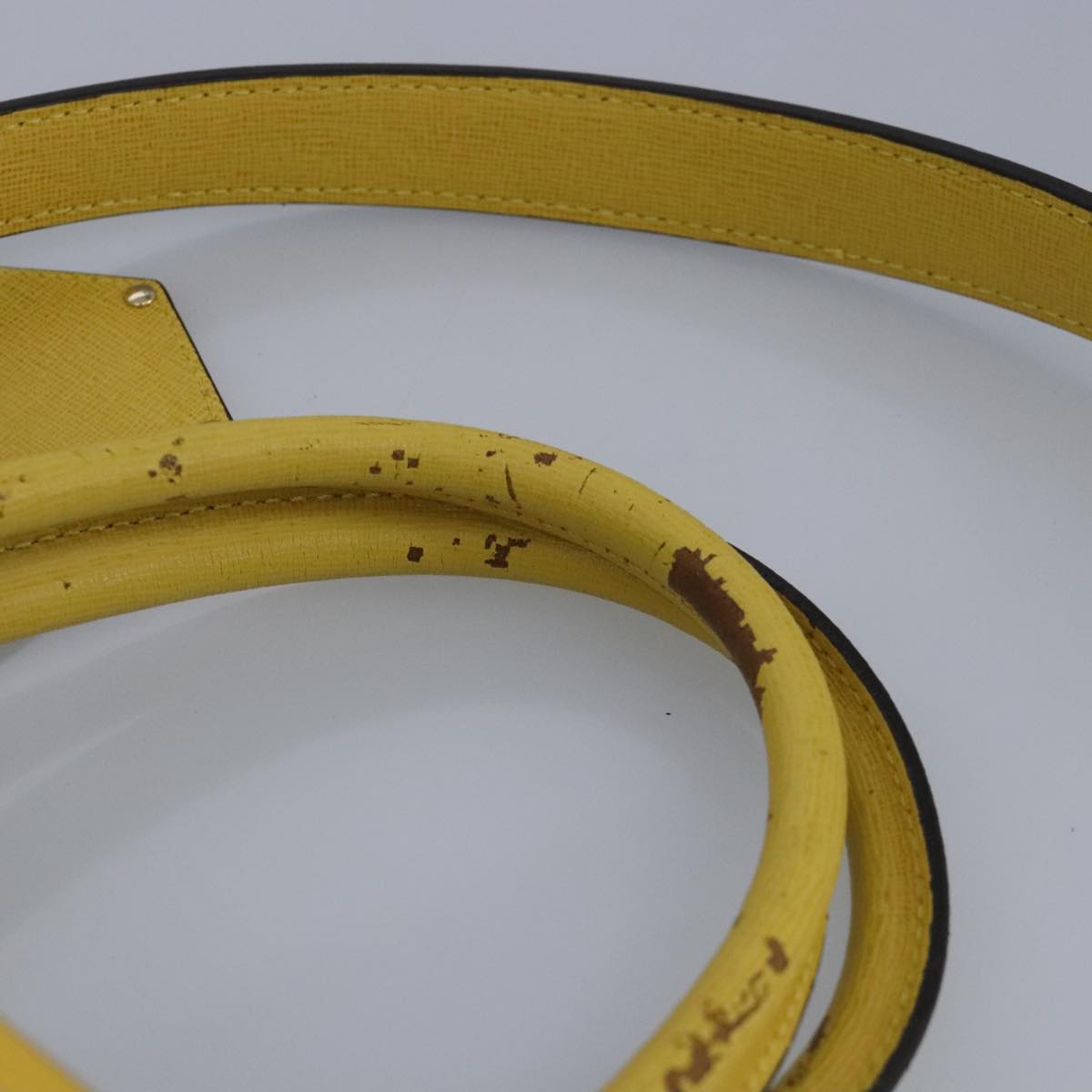 FENDI To joule Hand Bag Leather 2way Yellow Gold 100188