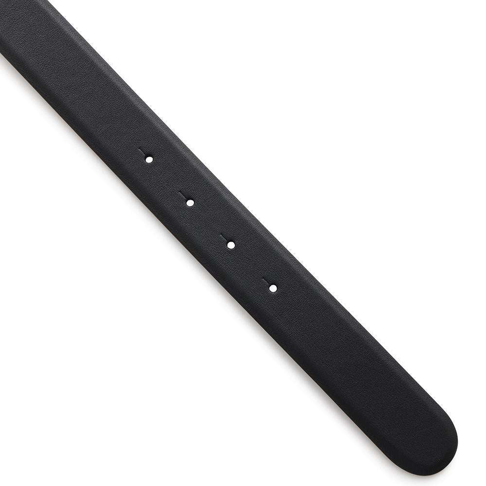 CHANEL CC Logo Belt Size 75 Black Leather