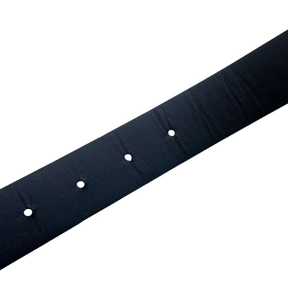 CHANEL CC Logo Belt Size 75 Black Leather