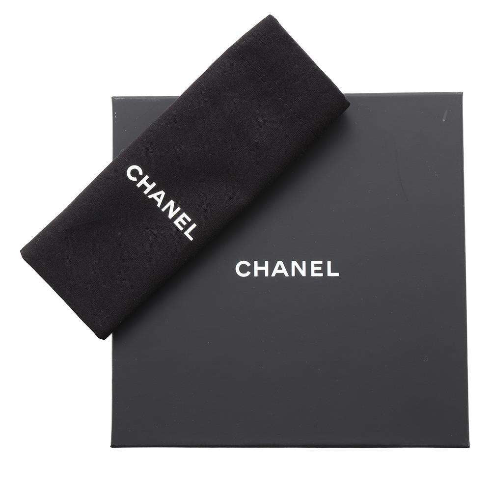 CHANEL CC Logo Belt Size 75 Black Leather