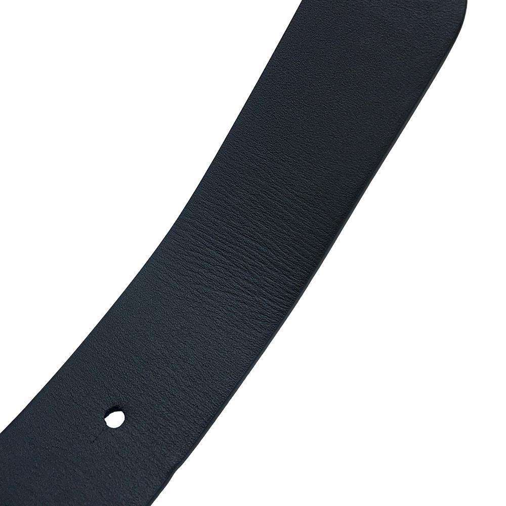 CHANEL CC Logo Belt Size 70 Black/White Leather