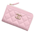 CHANEL Matelasse fragment case Light PinkAP3982 Caviar Leather