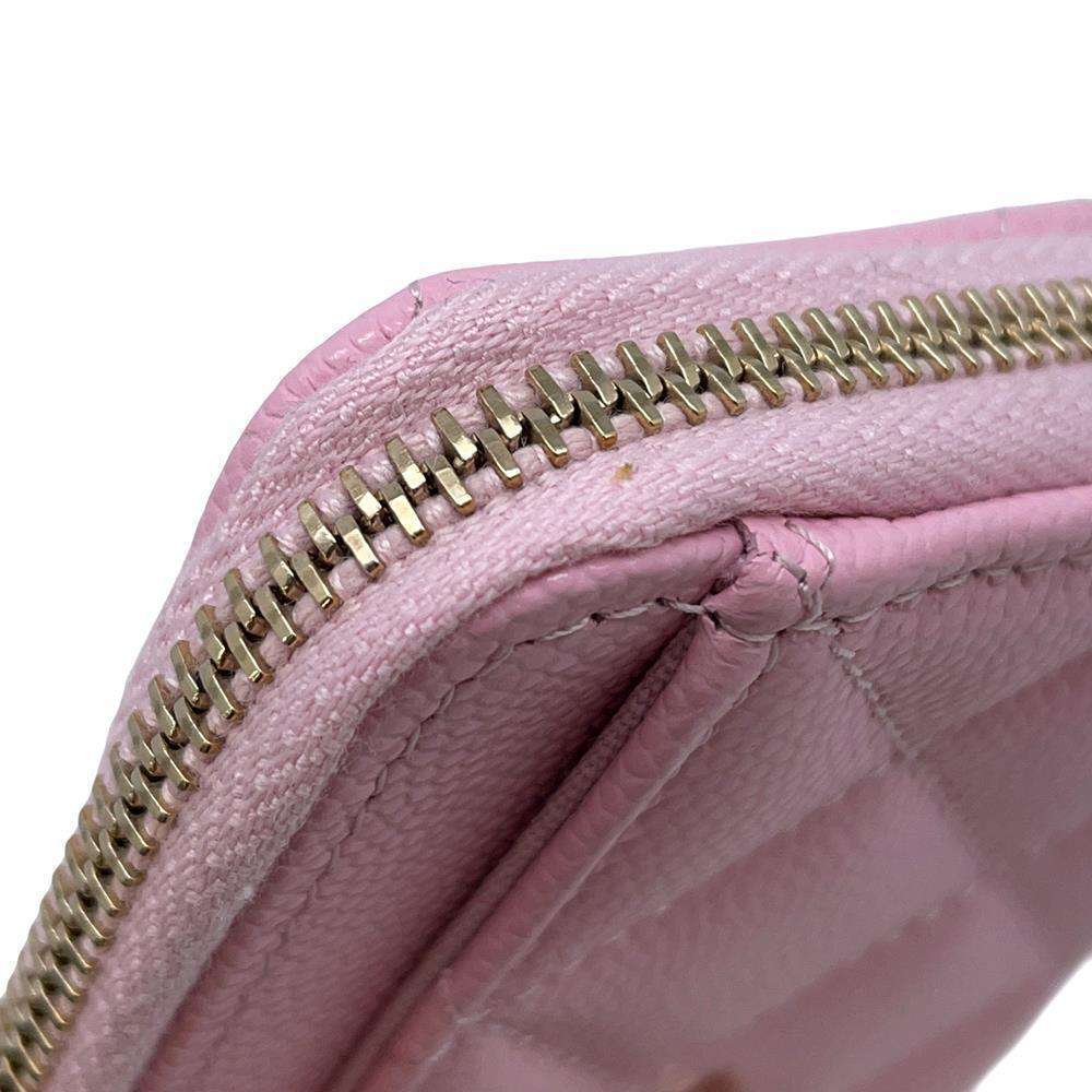 CHANEL Matelasse fragment case Light PinkAP3982 Caviar Leather
