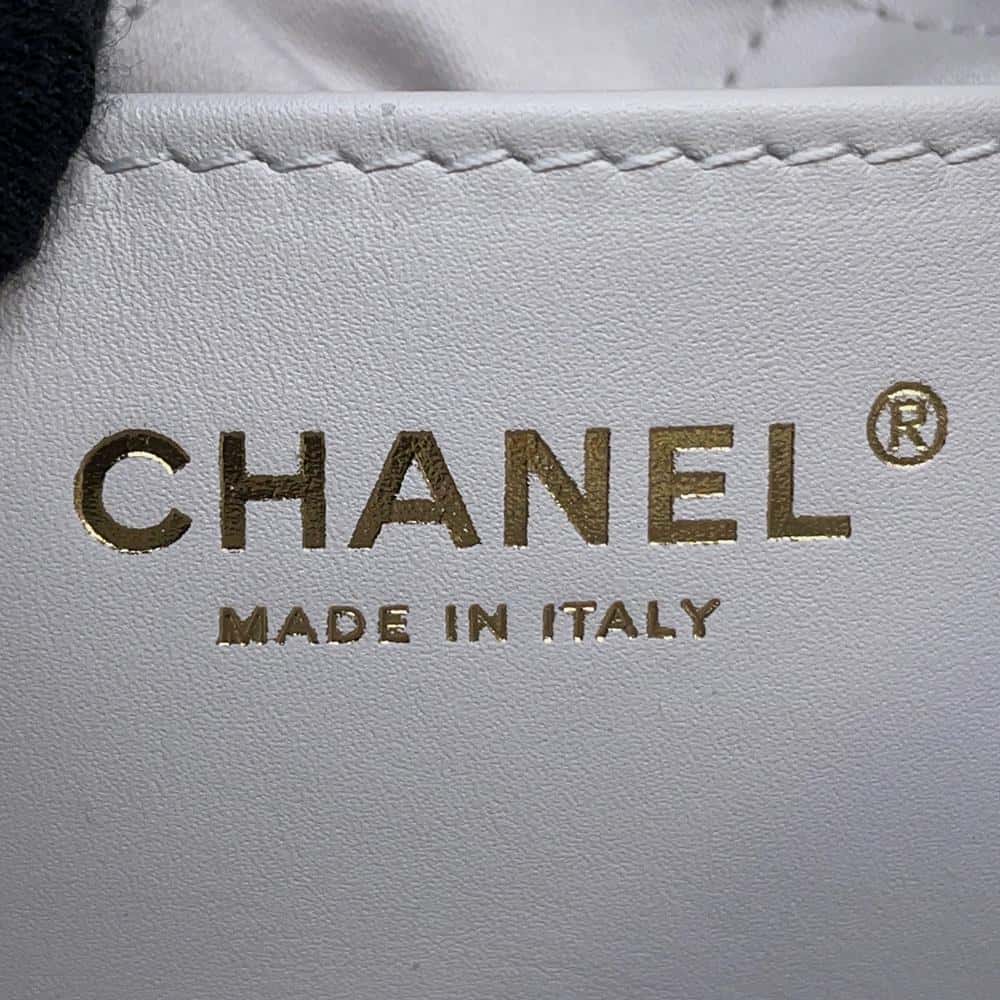 CHANEL CHANEL 22Bag GrayAS3980 Shiny Calf Leather Size Mini