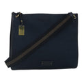 GUCCI Sherry Line Shoulder Bag Canvas Black Gold Brown 90656 100264