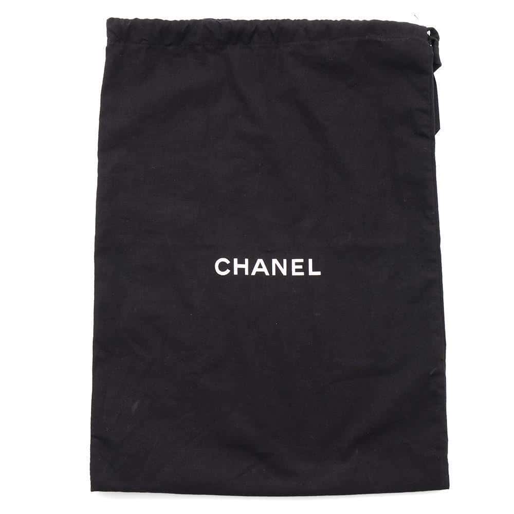 CHANEL Matelasse Top Handle Chain Vanity Black Lambskin
