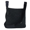 GUCCI GG Canvas Shoulder Bag Black Silver 122793 100274