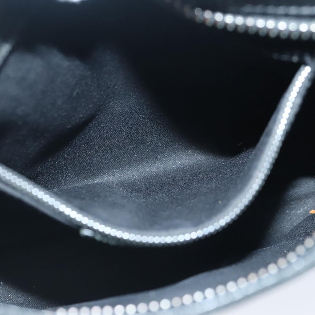 GUCCI GG Canvas Shoulder Bag Black Silver 122793 100274