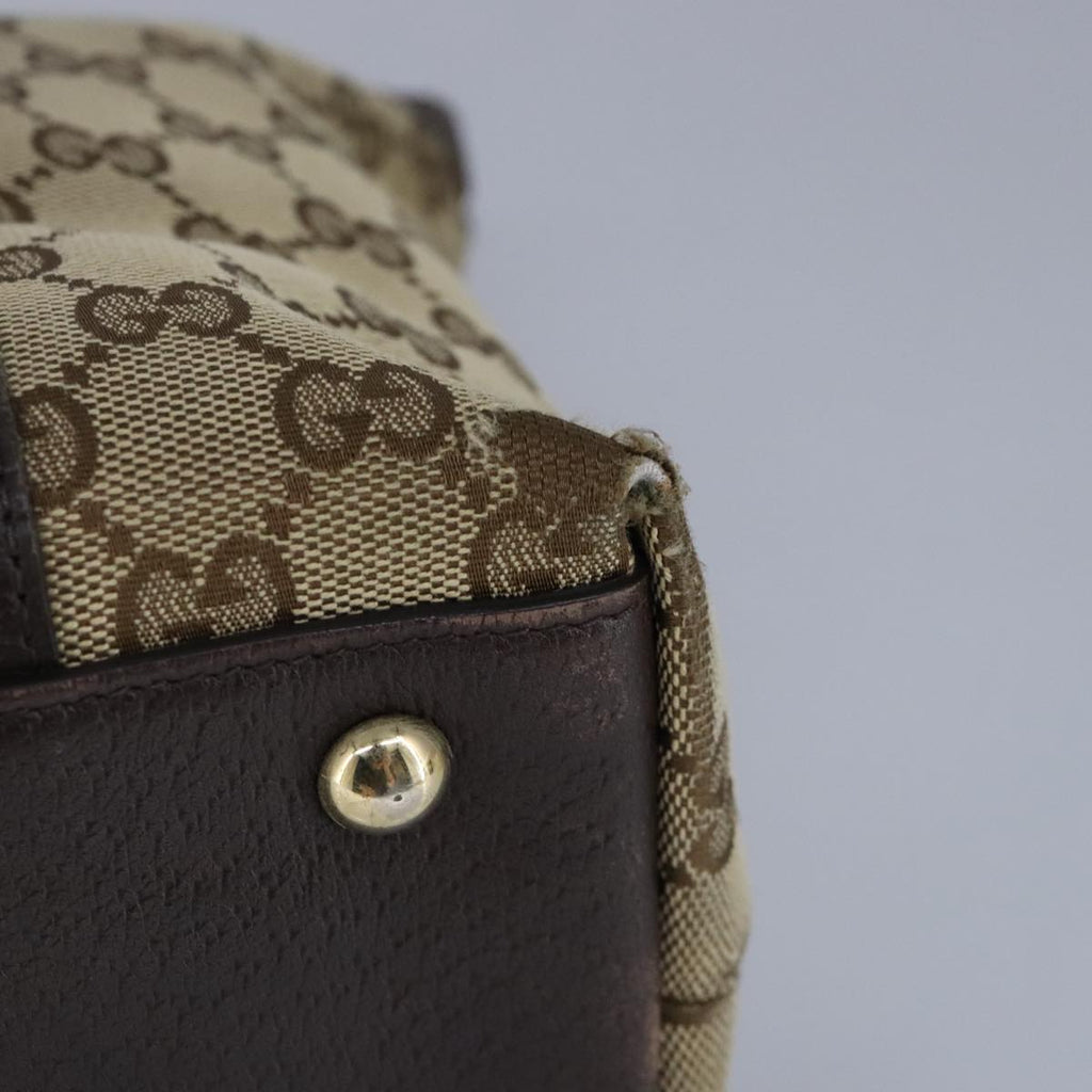 GUCCI GG Canvas Tote Bag Beige Gold 141470 100283