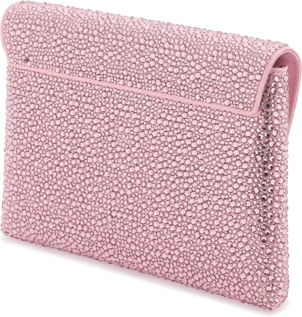 LA MEDUSA ENVELOPE CLUTCH WITH CRYSTALS