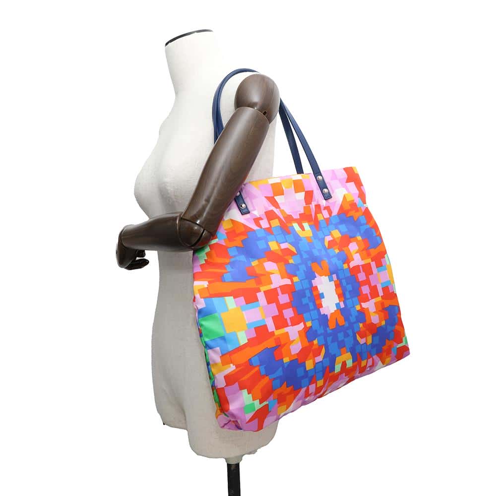 CHANEL MosaiqueCC Logo 23 Series Tote Bag Multicolor Nylon Leather